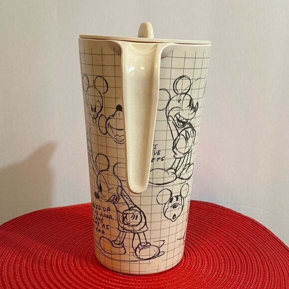 Disney Mickey Sketchbook Bamboo Pitcher NWT - Picture 2 of 9